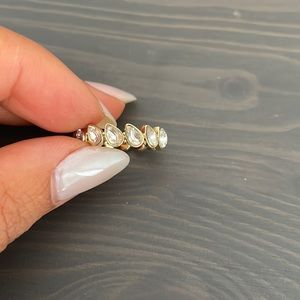 A teardrop gold ring by bauble bar
